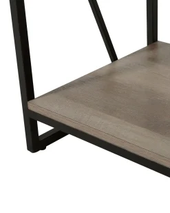 Libreria a 5 ripiani FORRES 184 cm Marrone/Nero