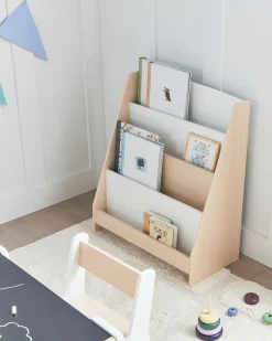 Libreria a 4 ripiani LILOET 70 cm Marrone chiaro