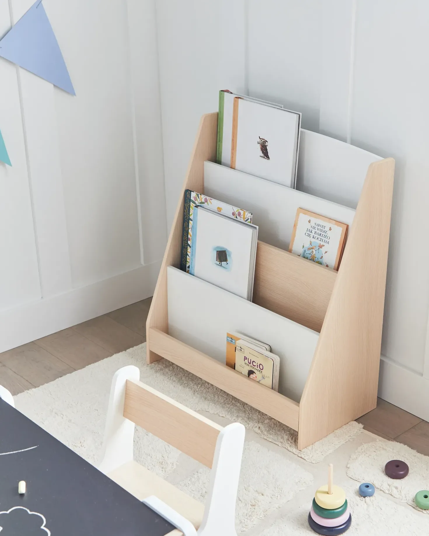 Libreria a 4 ripiani LILOET 70 cm Marrone chiaro