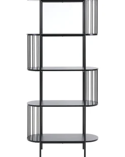 Libreria a 4 ripiani OREANA 172 cm Nero