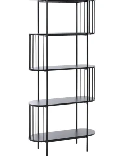 Libreria a 4 ripiani OREANA 172 cm Nero