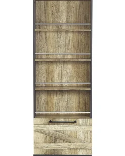 Libreria a 4 ripiani SALTER 163 cm Marrone/Nero