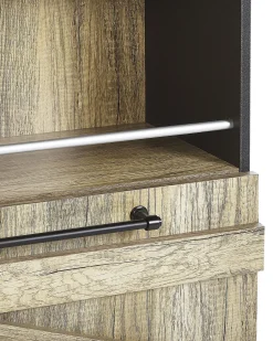 Libreria a 4 ripiani SALTER 163 cm Marrone/Nero