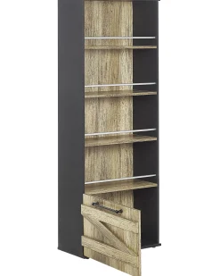 Libreria a 4 ripiani SALTER 163 cm Marrone/Nero