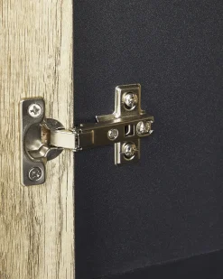 Libreria a 4 ripiani SALTER 163 cm Marrone/Nero