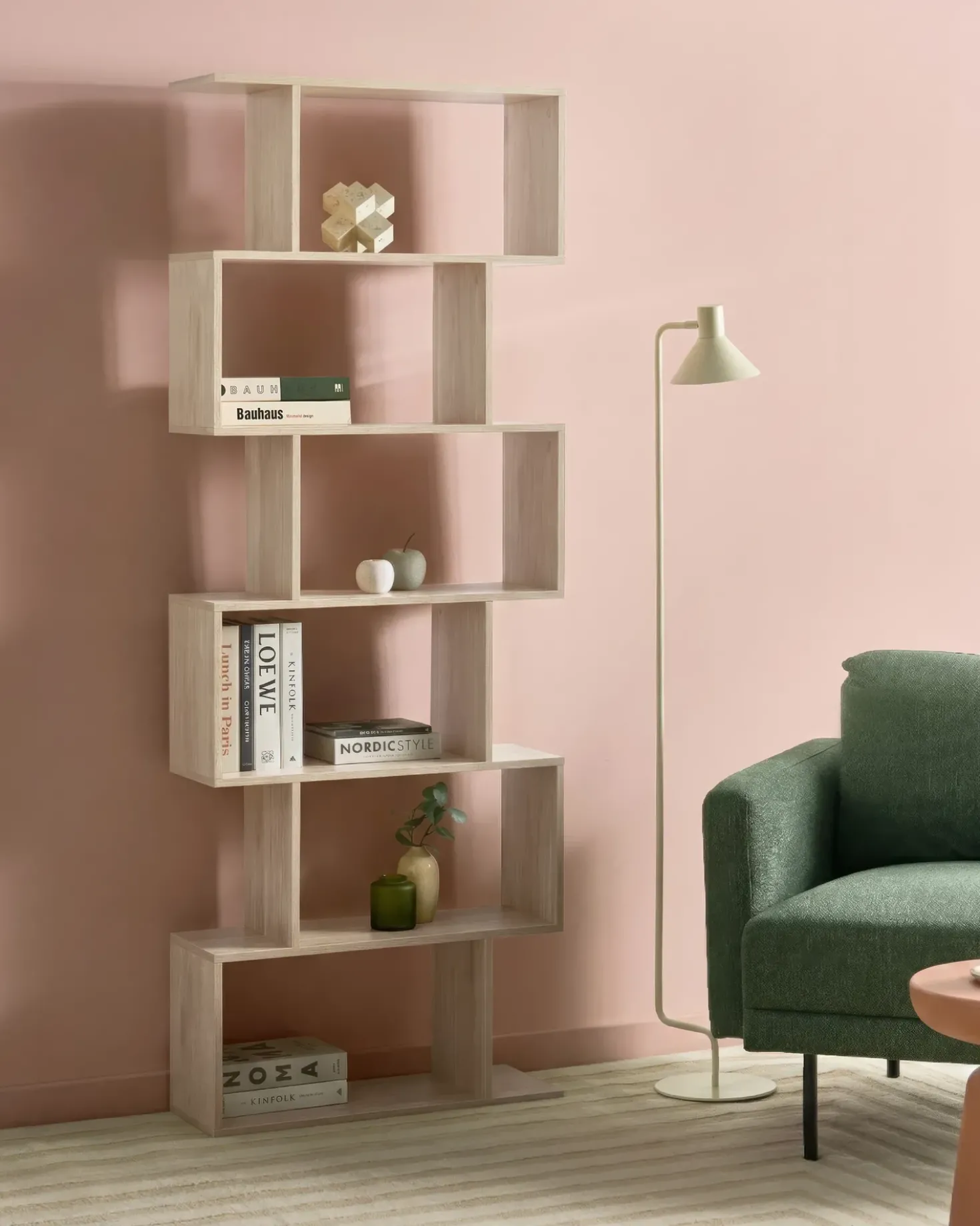 Libreria a 6 ripiani VALDOSA 190 cm Marrone chiaro