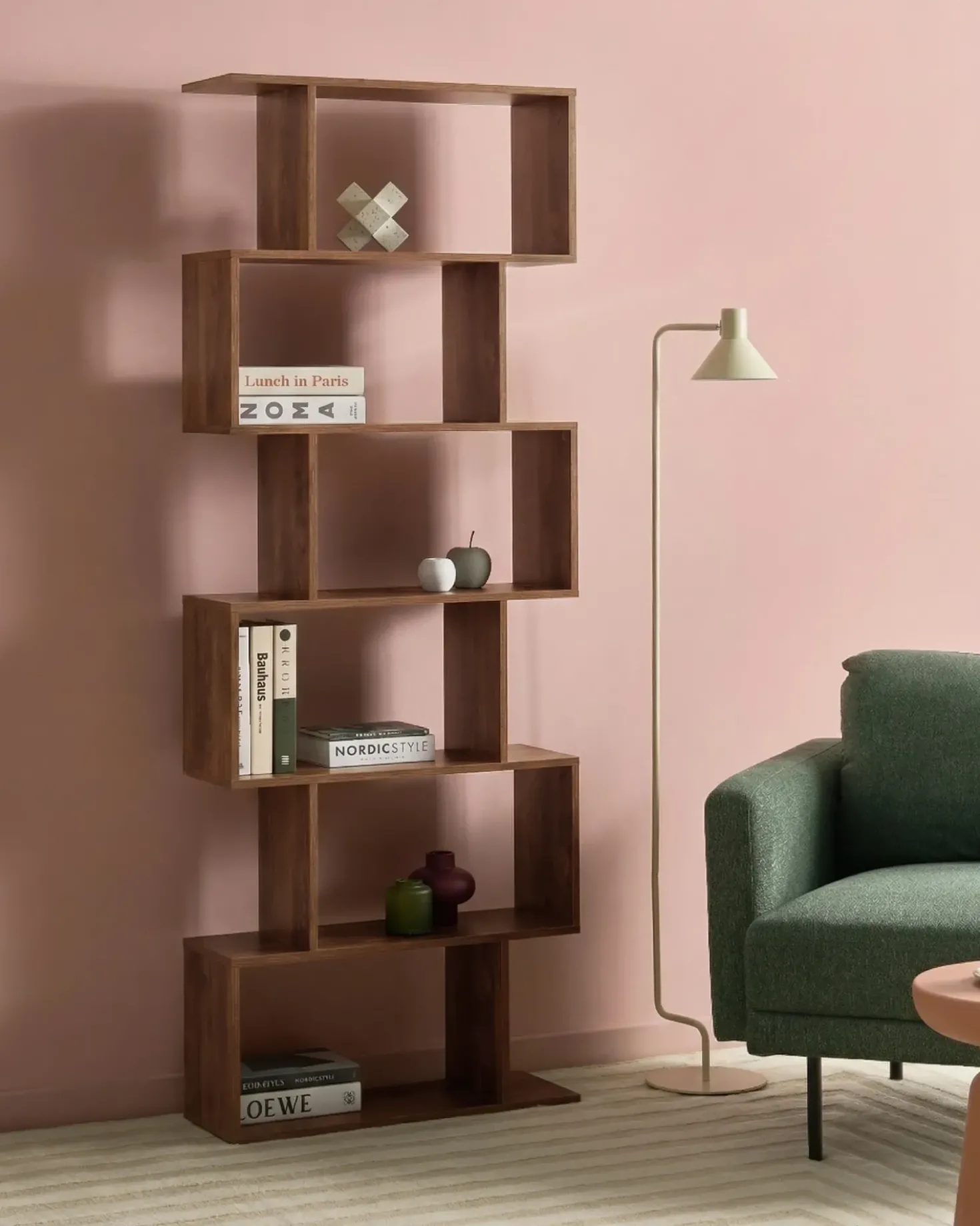 Libreria a 6 ripiani VALDOSA 191 cm Marrone scuro