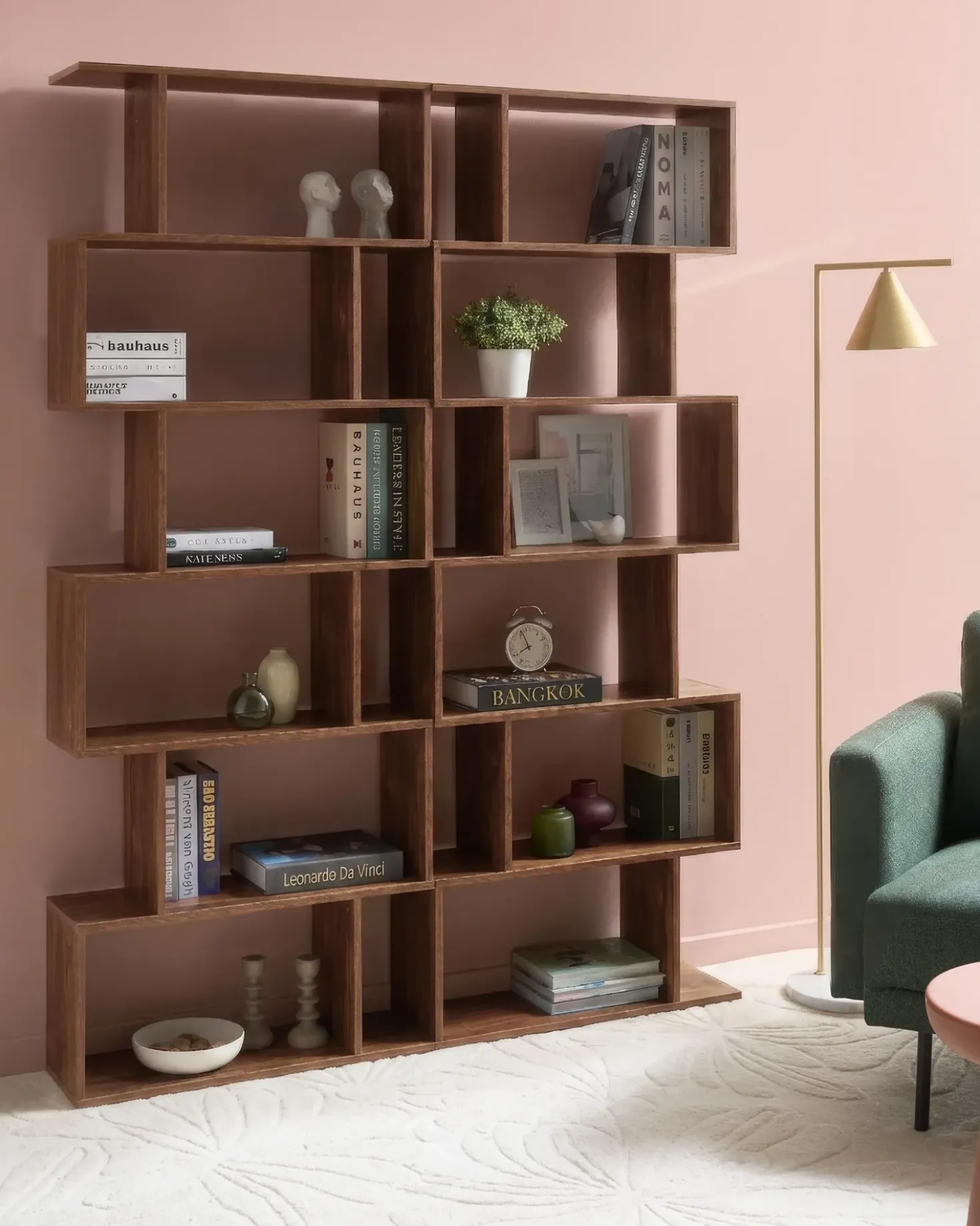 Libreria a 6 ripiani VALDOSA 191 cm Marrone scuro