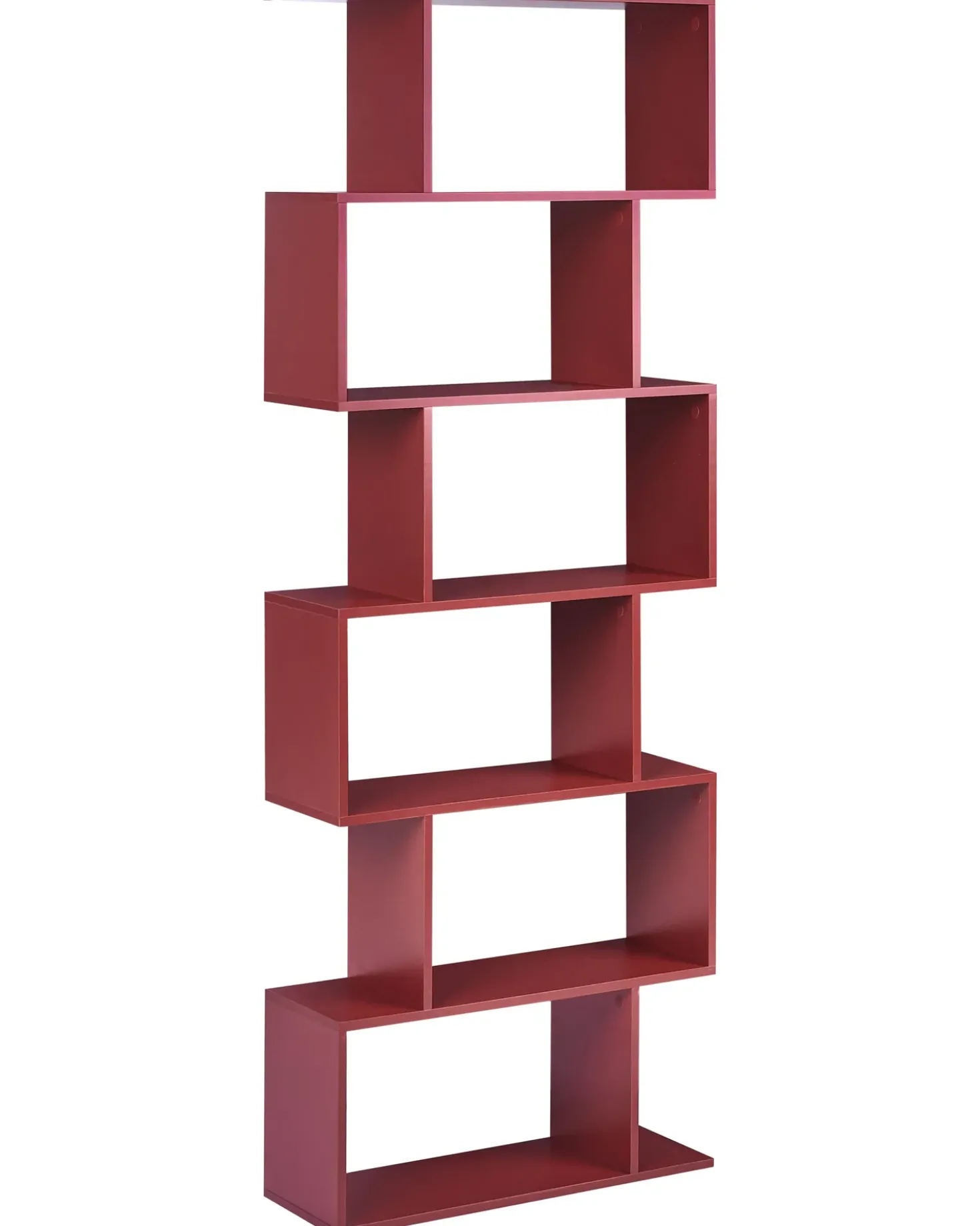 Libreria a 6 ripiani VALDOSA 190 cm Bordeaux