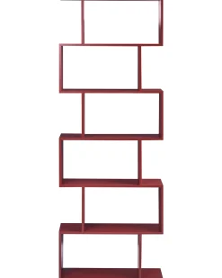 Libreria a 6 ripiani VALDOSA 190 cm Bordeaux