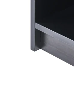 Libreria a 3 ripiani ZEHNA 117 cm Nero