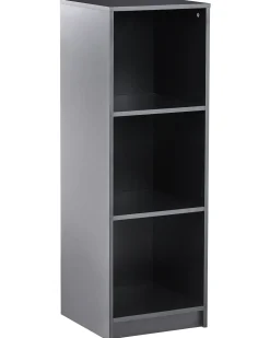 Libreria a 3 ripiani ZEHNA 117 cm Nero