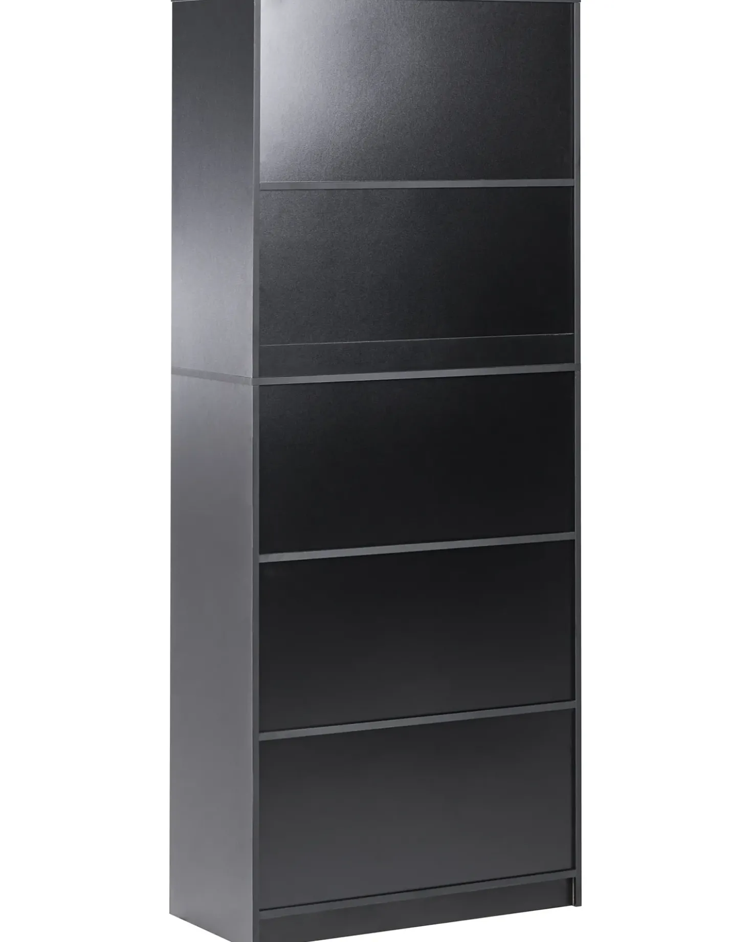 Libreria a 5 ripiani ZEHNA 197 cm Nero