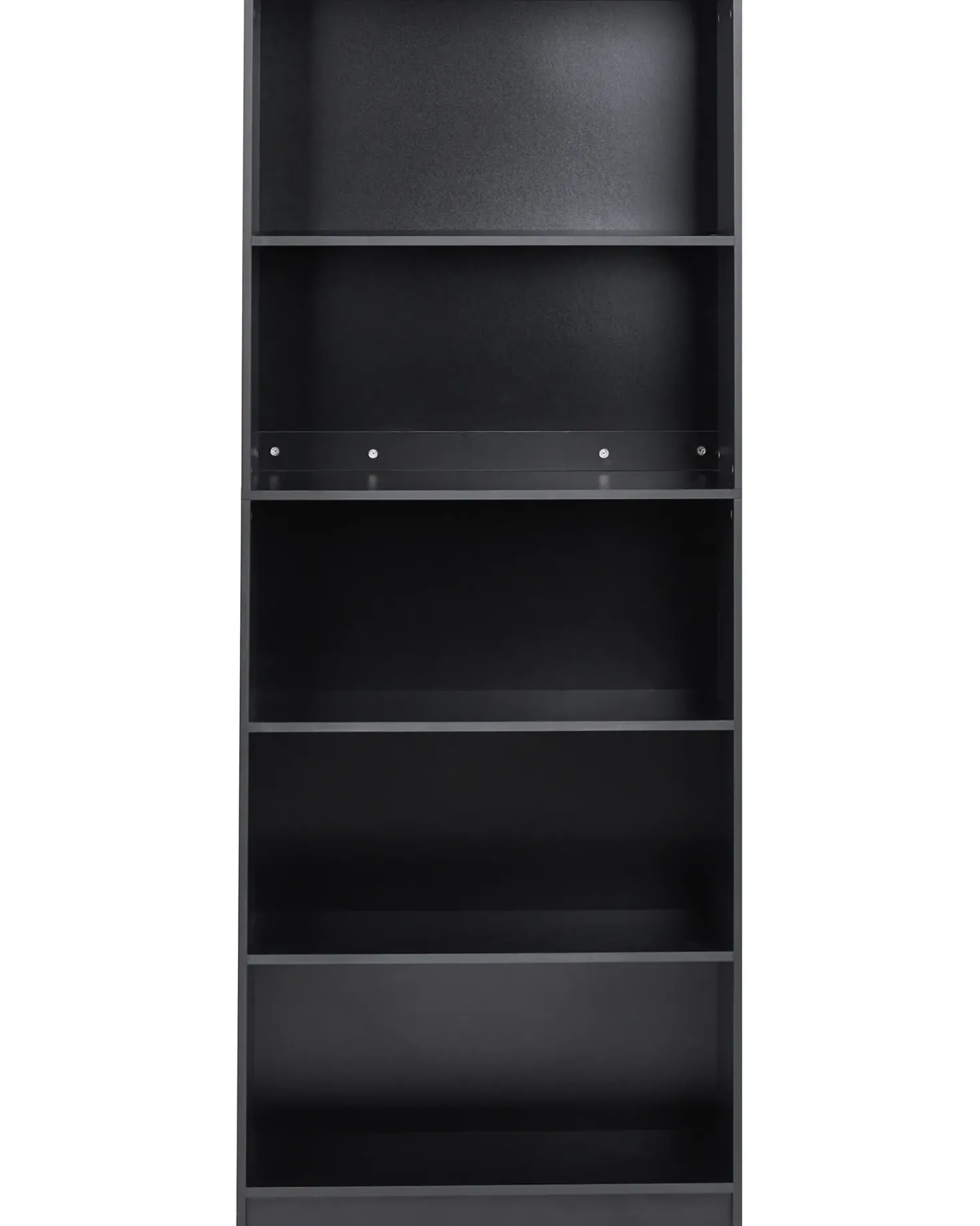 Libreria a 5 ripiani ZEHNA 197 cm Nero