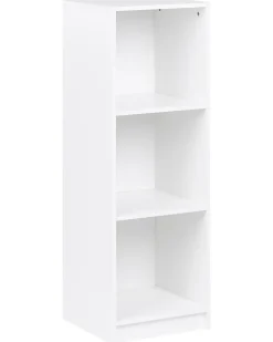 Libreria a 3 ripiani ZEHNA 117 cm Bianco
