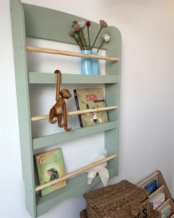 Libreria a parete LILOET 100 cm Verde chiaro