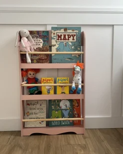 Libreria a parete LILOET 100 cm Rosa pastello