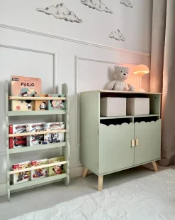 Libreria a parete RIGOLET 80 cm Verde chiaro