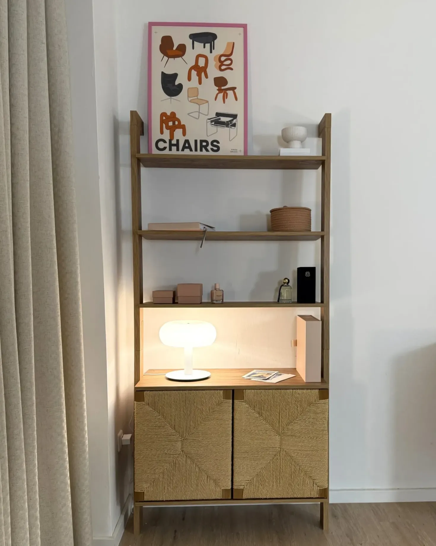 Libreria BONDI 181 cm Marrone chiaro