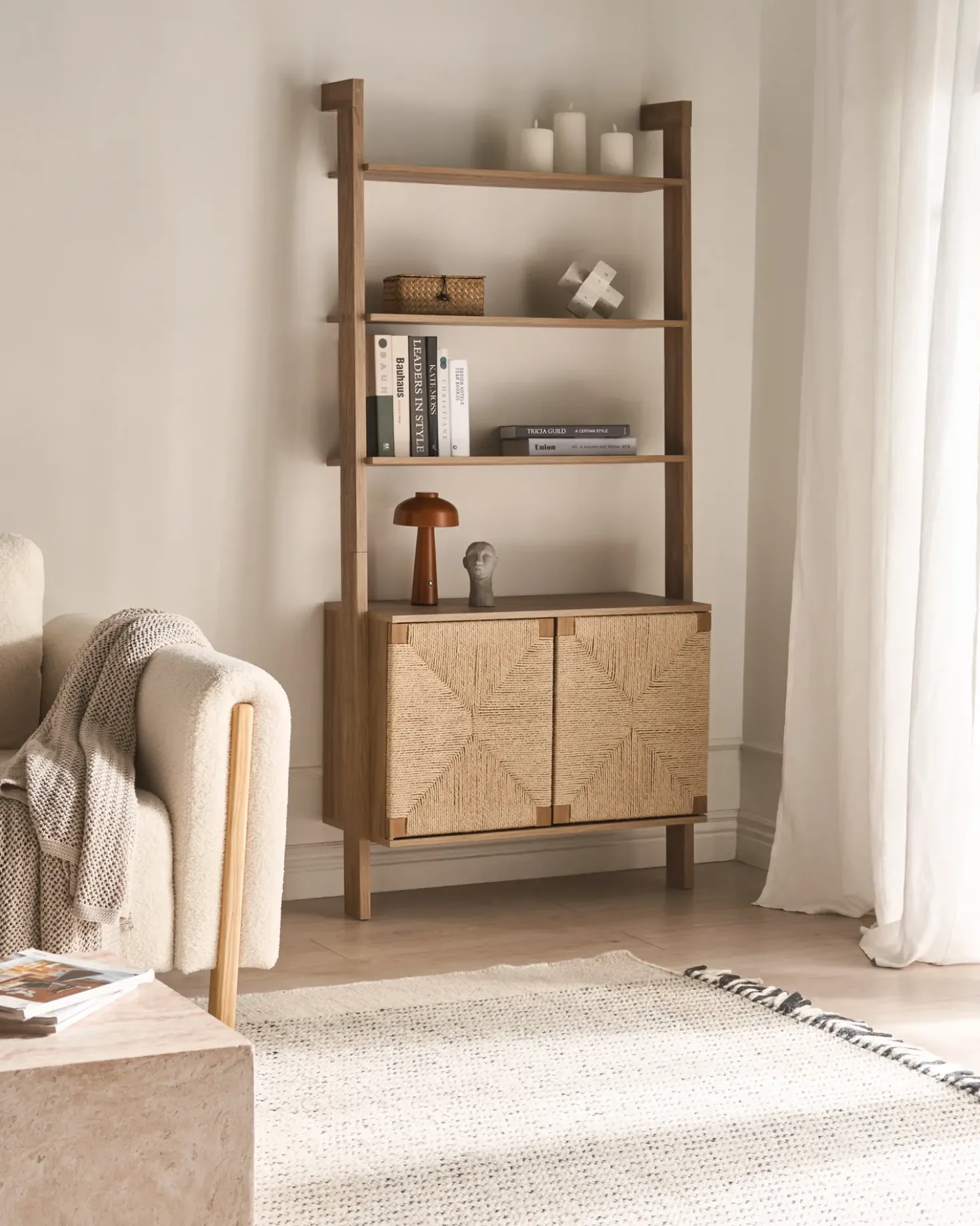 Libreria BONDI 181 cm Marrone chiaro