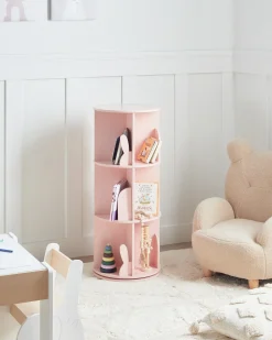 Libreria girevole CANEY 94 cm Rosa pastello