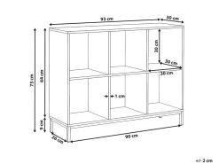 Libreria PEMBERTON 73 cm Marrone scuro