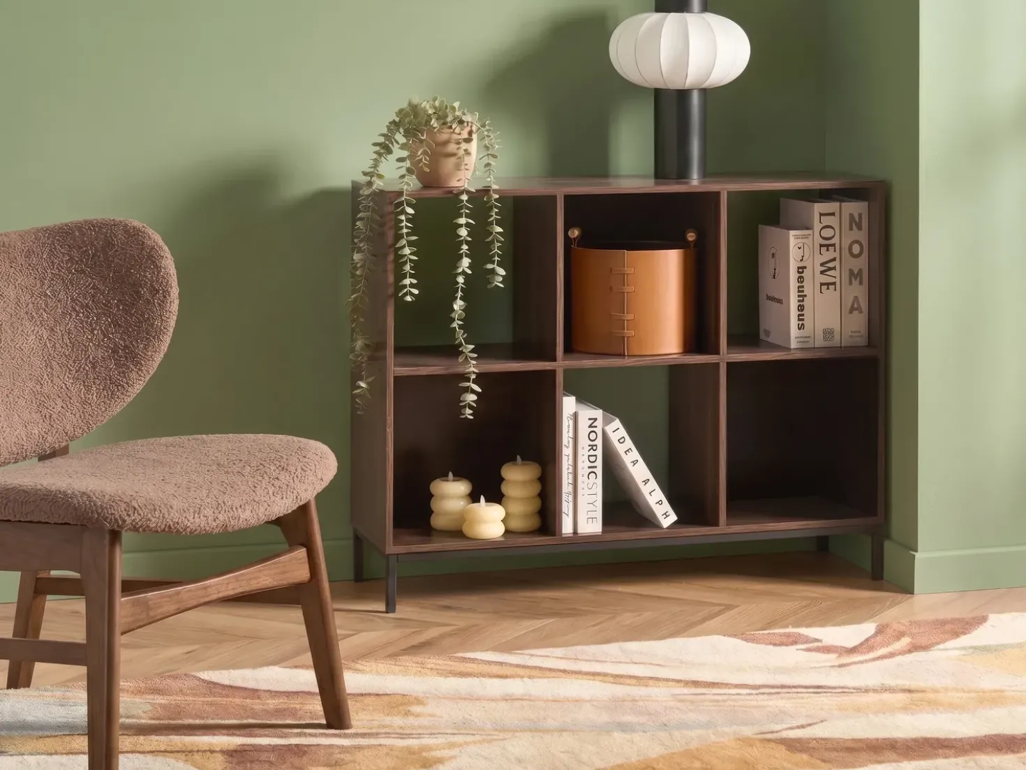 Libreria PEMBERTON 73 cm Marrone scuro