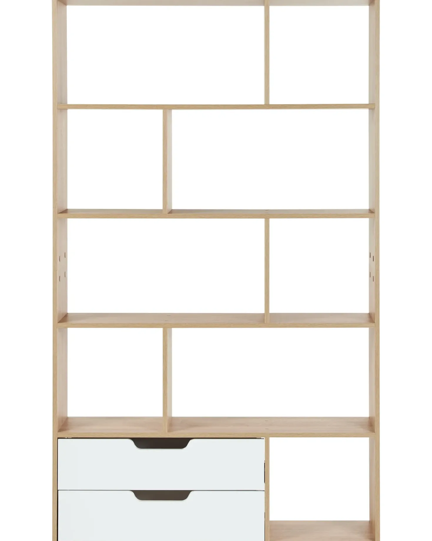 Libreria WADENA 185 cm Marrone/Bianco