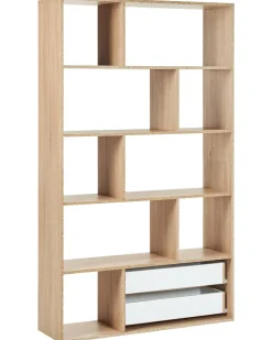 Libreria WADENA 185 cm Marrone/Bianco