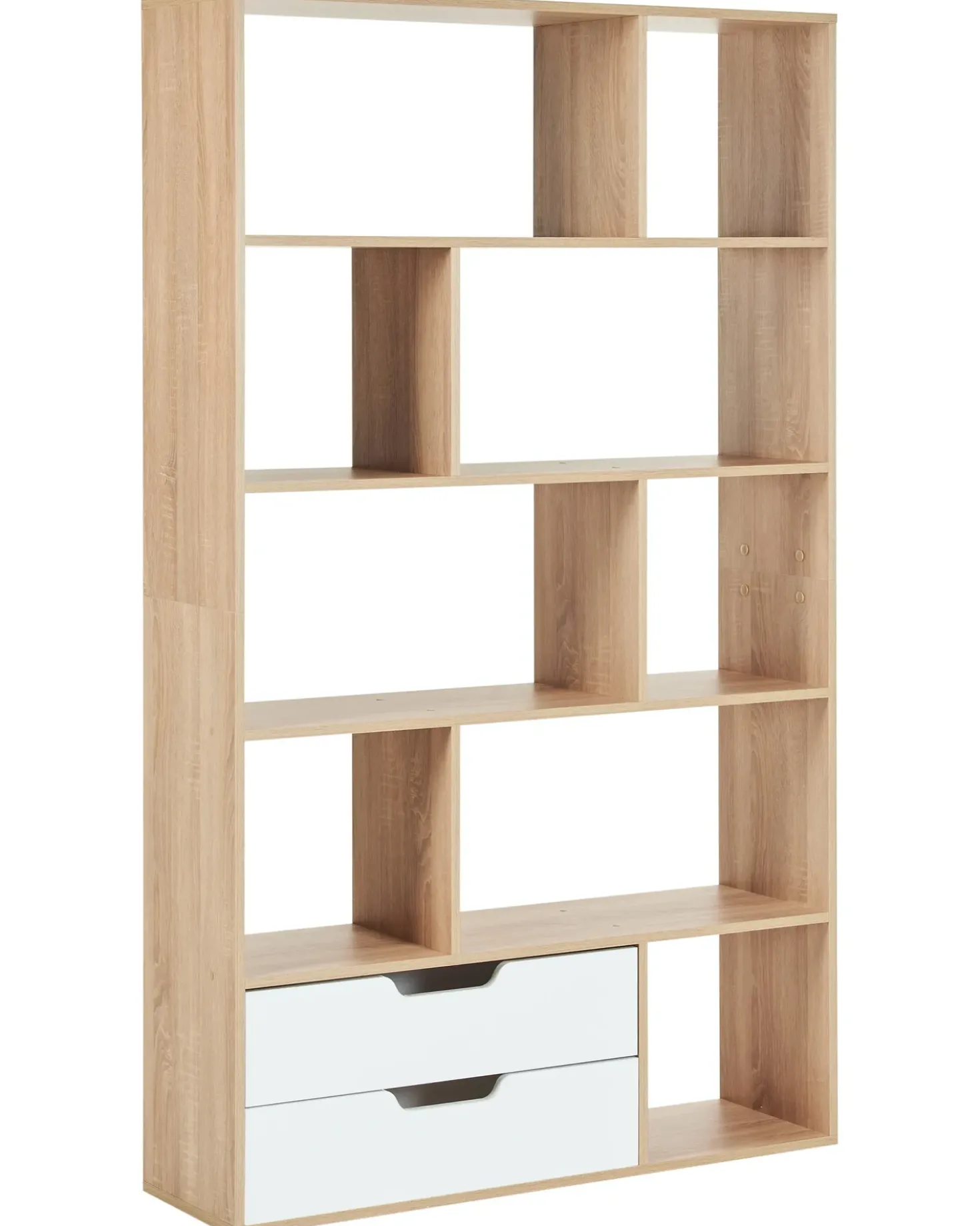 Libreria WADENA 185 cm Marrone/Bianco