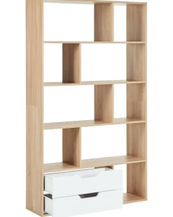 Libreria WADENA 185 cm Marrone/Bianco