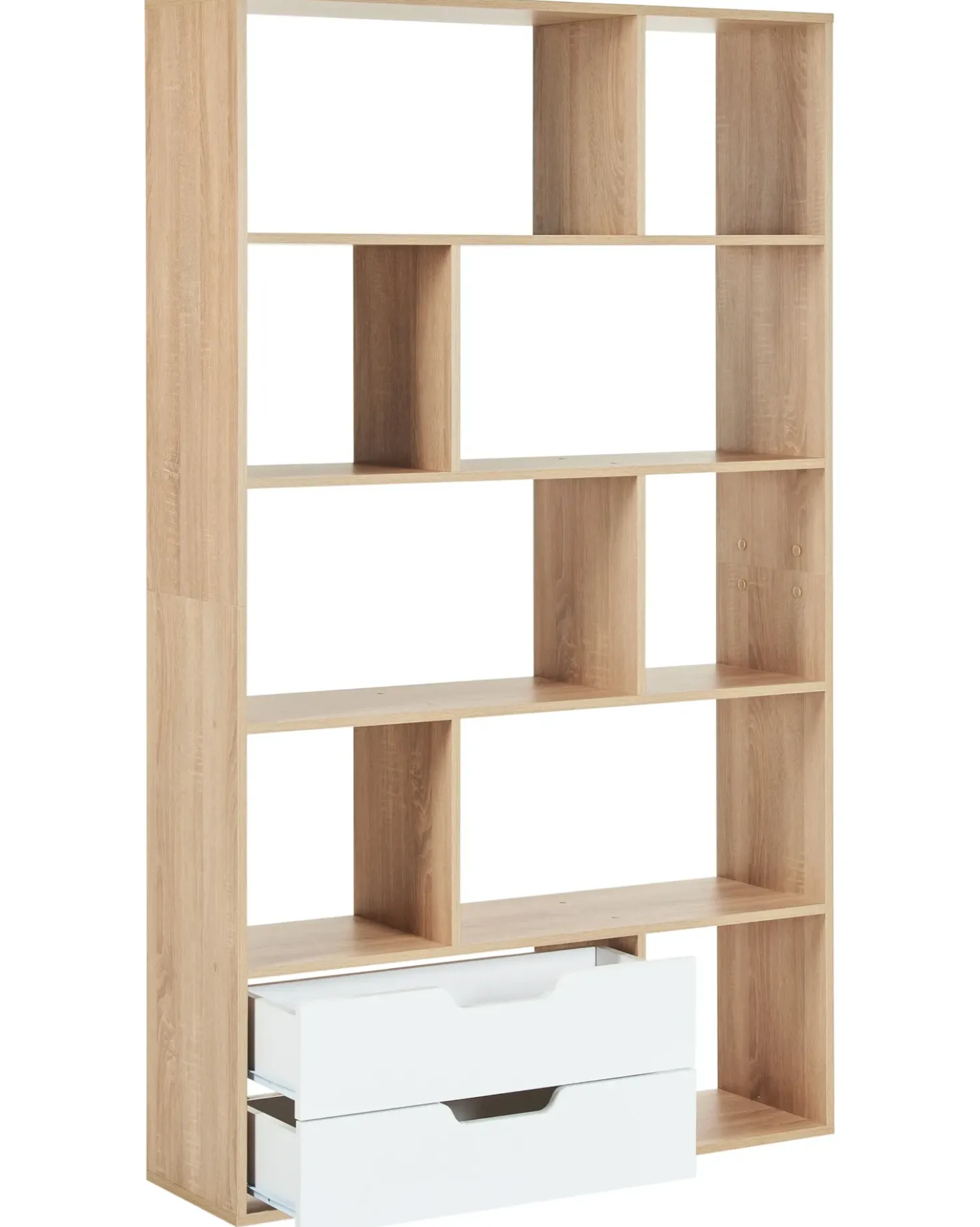 Libreria WADENA 185 cm Marrone/Bianco