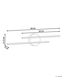 Luce LED per quadri e specchi TOUQUES Metallo Oro