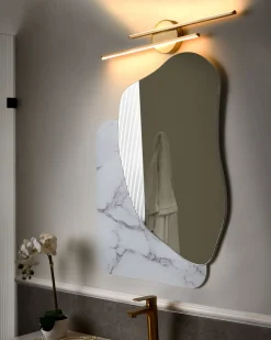 Luce LED per quadri e specchi TOUQUES Metallo Oro