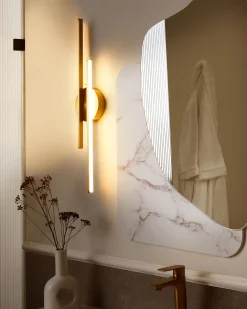 Luce LED per quadri e specchi TOUQUES Metallo Oro