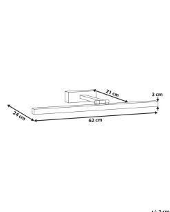 Luce LED per quadri e specchi ARROS Metallo Nero