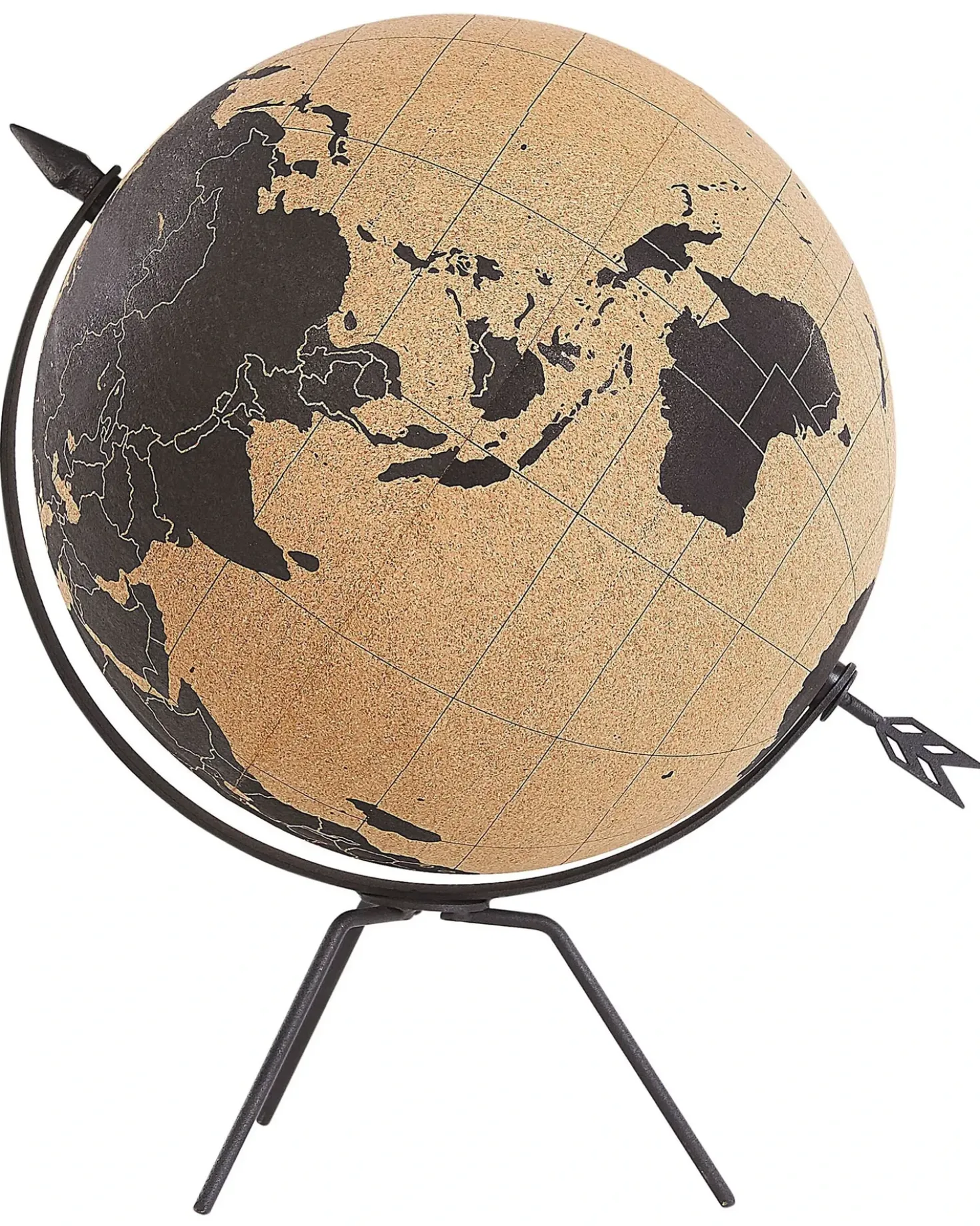 Mappamondo BATTUTA Marrone 35 cm