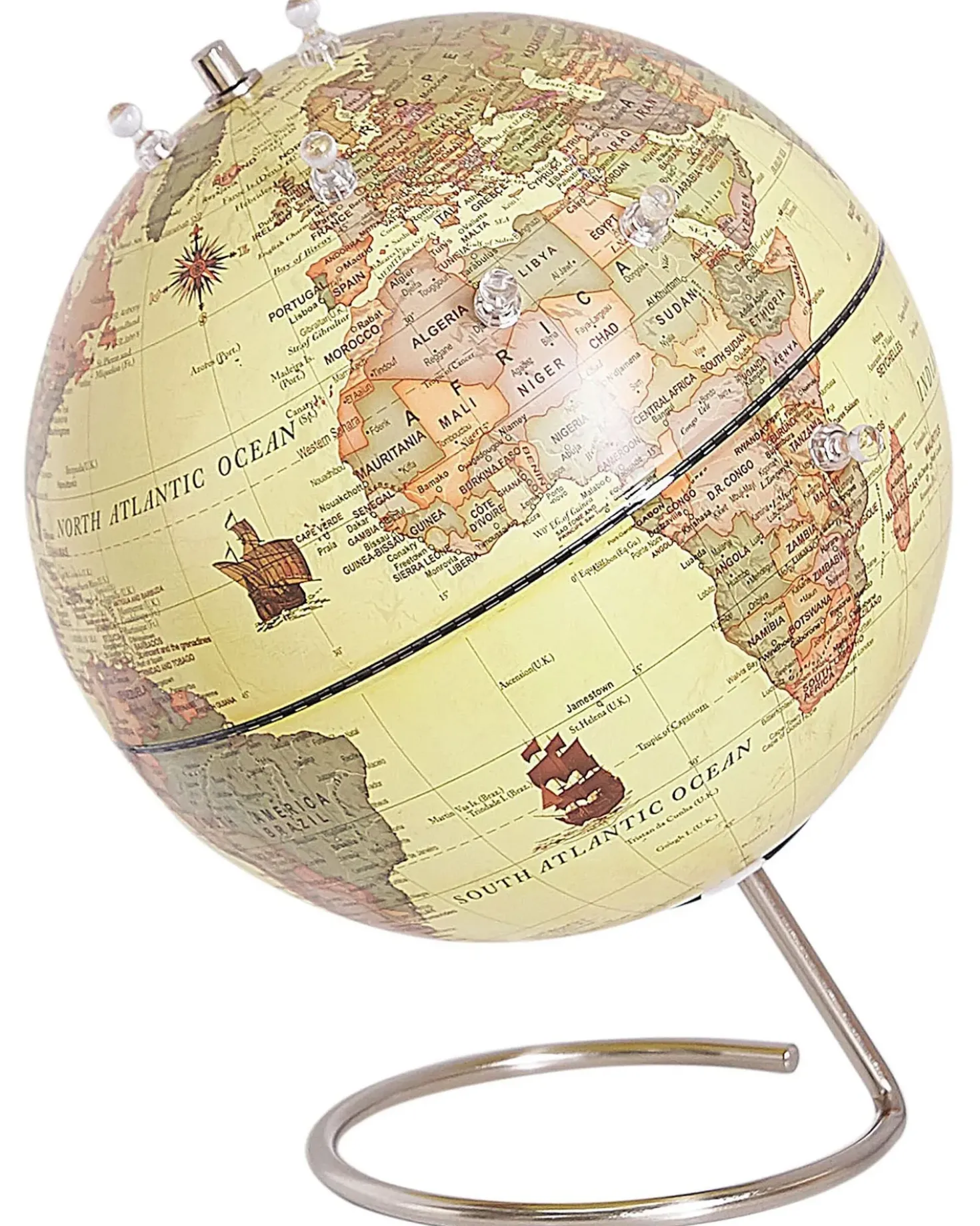 Mappamondo CARTIER Giallo 29 cm