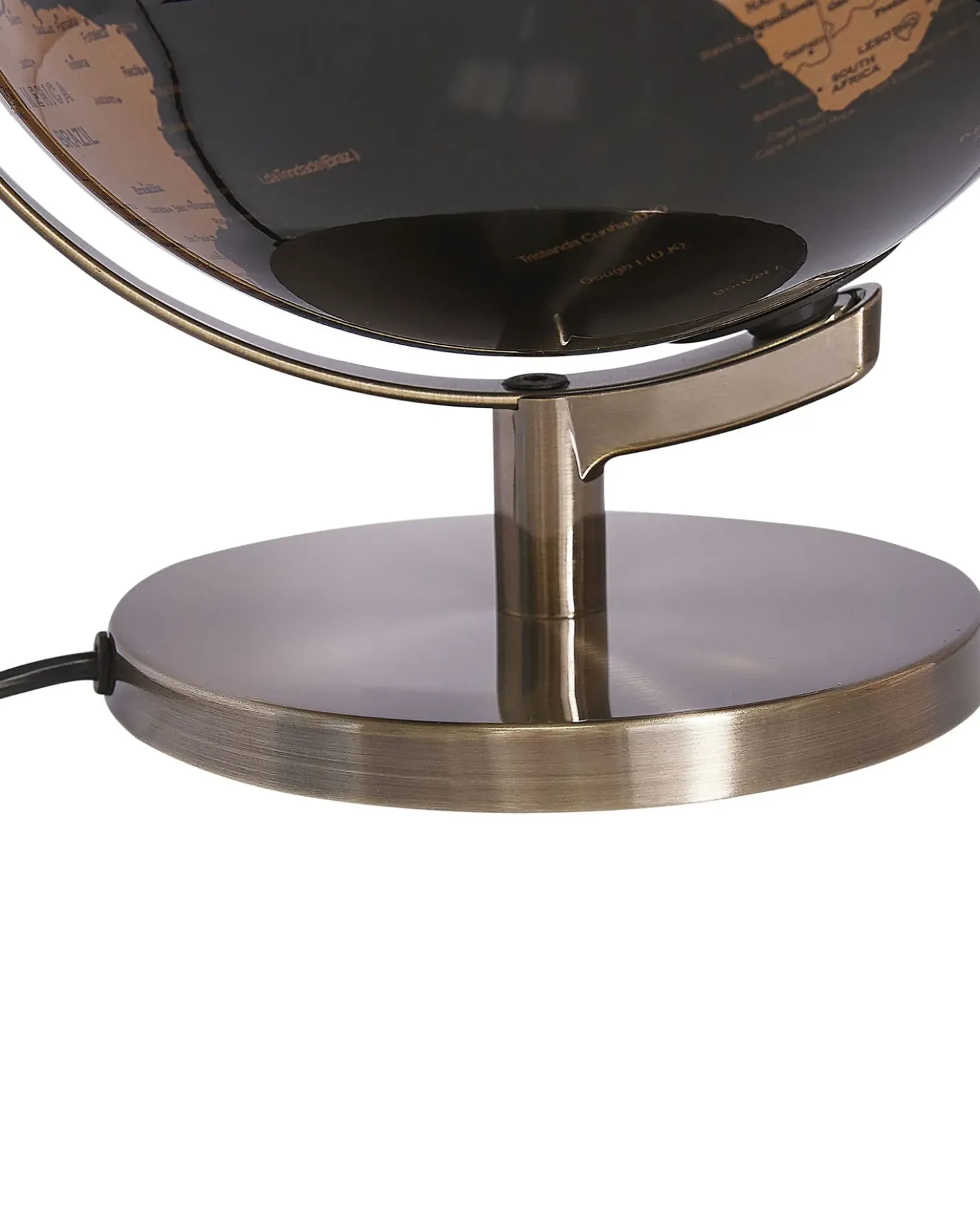 Mappamondo LED MAGELLAN Nero 32 cm