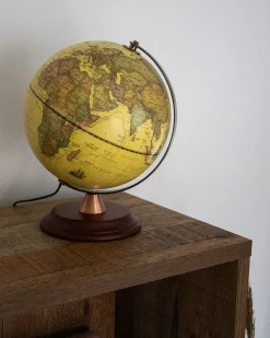 Mappamondo LED VESPUCCI Giallo 30 cm
