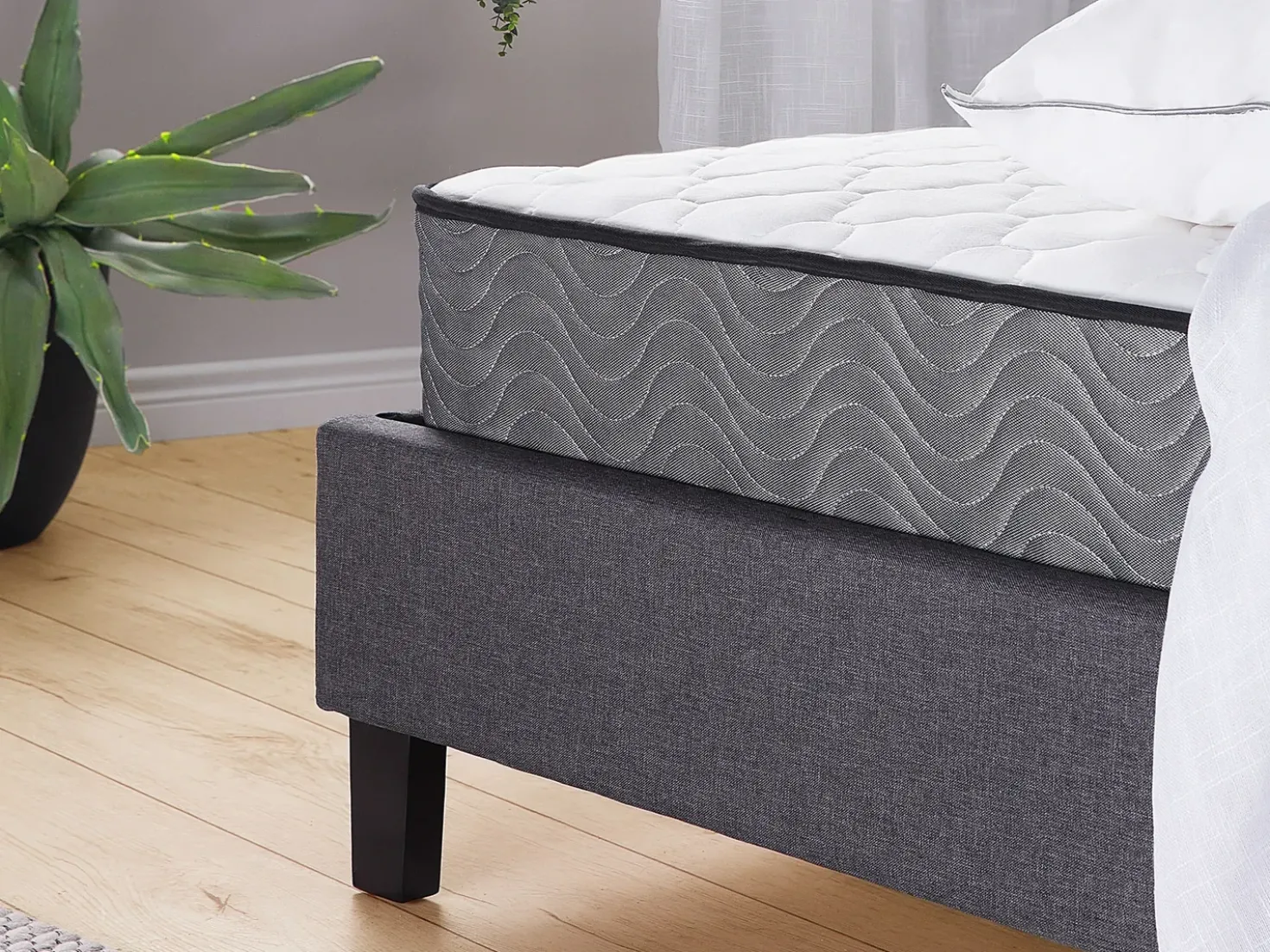 Materasso a molle insacchettate BLISS Durezza media H2/3 80 x 200 cm