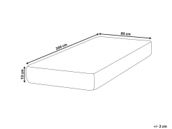 Materasso in schiuma PRECIOUS Durezza media H2/3 80 x 200 cm