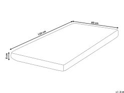 Materasso per lettino in schiuma HUSHY Durezza media H2/3 60 x 120 cm