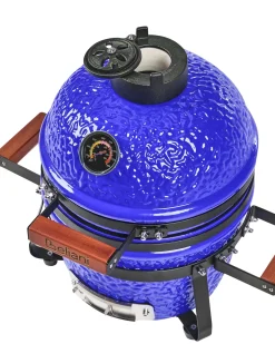 Mini barbecue a carbonella KAMADO Ceramica Blu