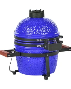 Mini barbecue a carbonella KAMADO Ceramica Blu