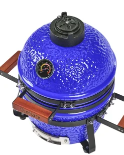Mini barbecue a carbonella KAMADO Ceramica Blu