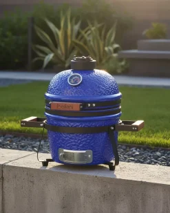 Mini barbecue a carbonella KAMADO Ceramica Blu