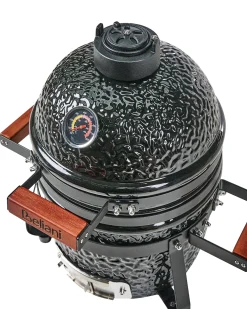 Mini barbecue a carbonella KAMADO Ceramica Nero
