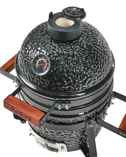 Mini barbecue a carbonella KAMADO Ceramica Nero