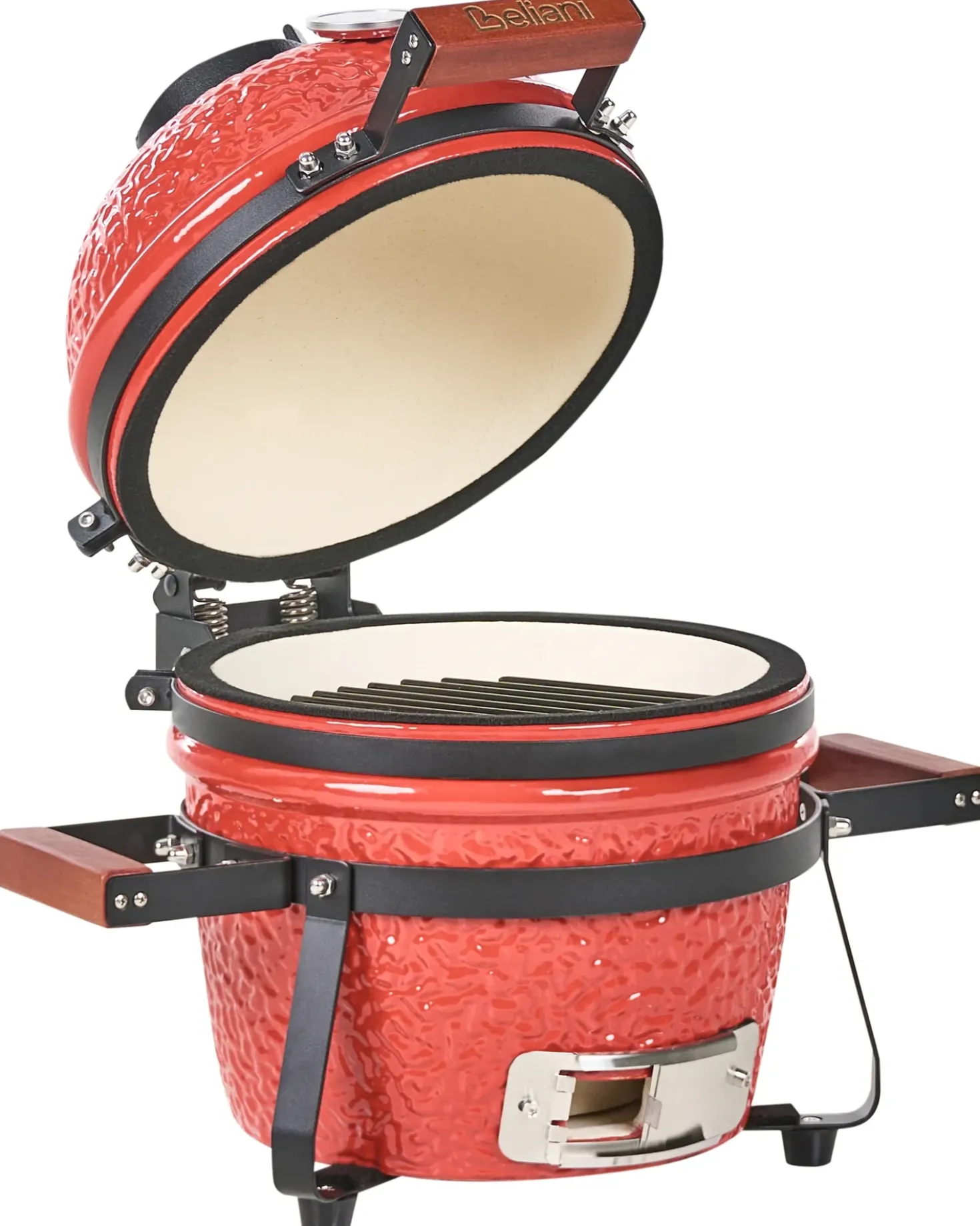 Mini barbecue a carbonella KAMADO Ceramica Rosso